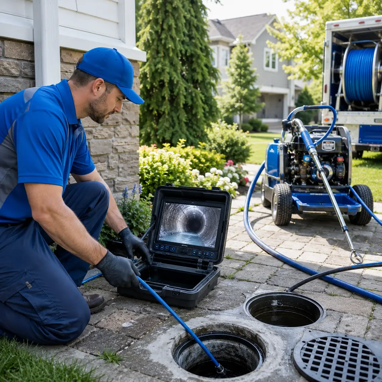 Outdoor drain cleaning professionals serving Edmond, WV
