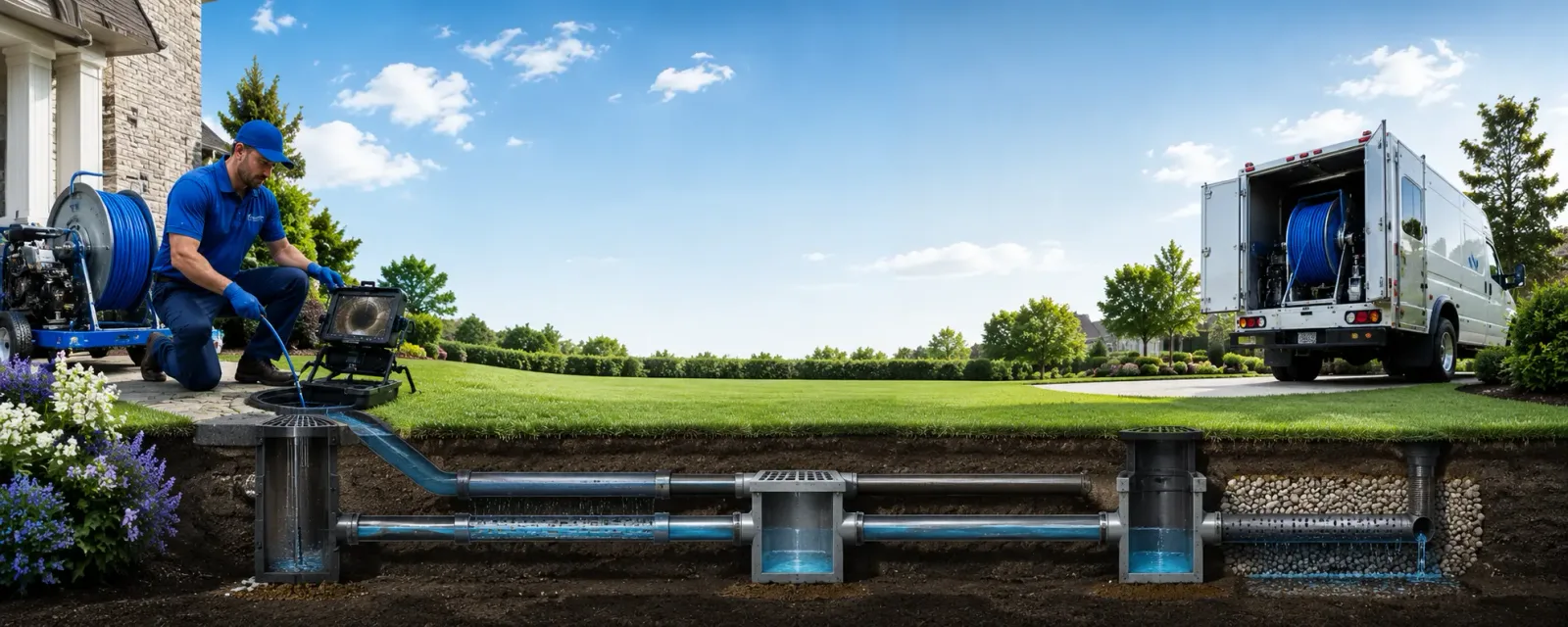 Outdoor drain cleaning information for Edmond, WV